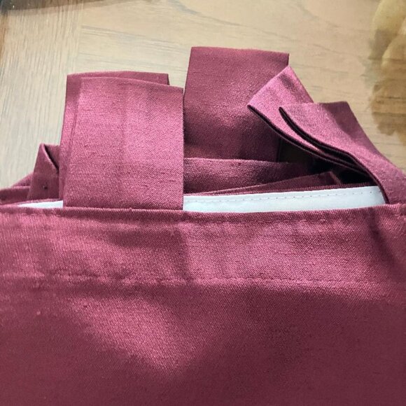1 - JCP Cranberry Tab Top Curtain  - NEW  in original packaging - 80 W x 95L - Picture 2 of 3
